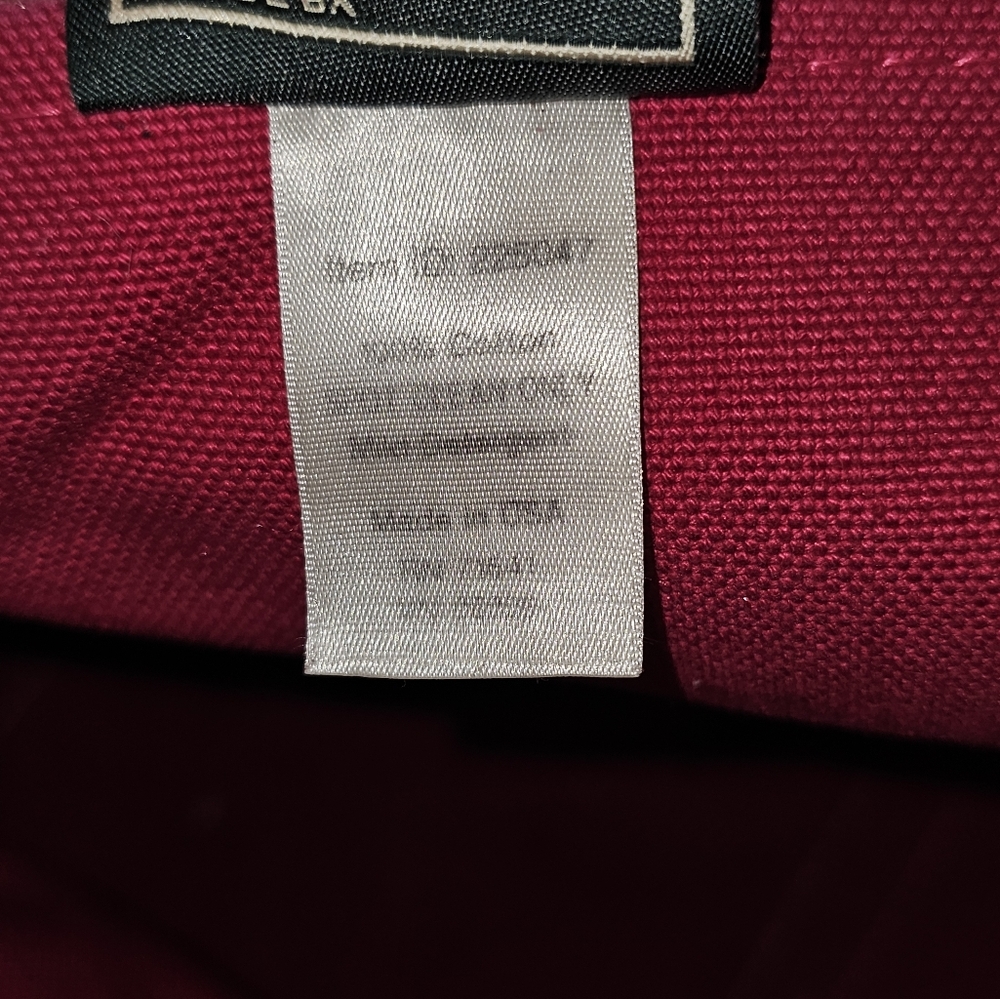 L.L Bean Boat And‎ Tote Bag XL Pink 90s Embroidered Megan Canvas Cotton USA Vtg - Picture 12 of 15